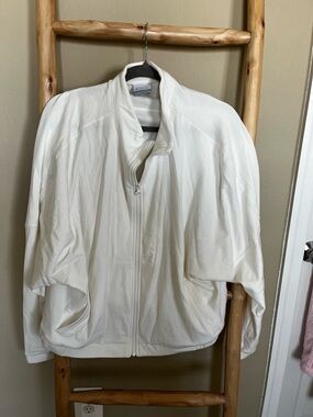 Columbia Women's Cream Full-Zip Bomber Jacket